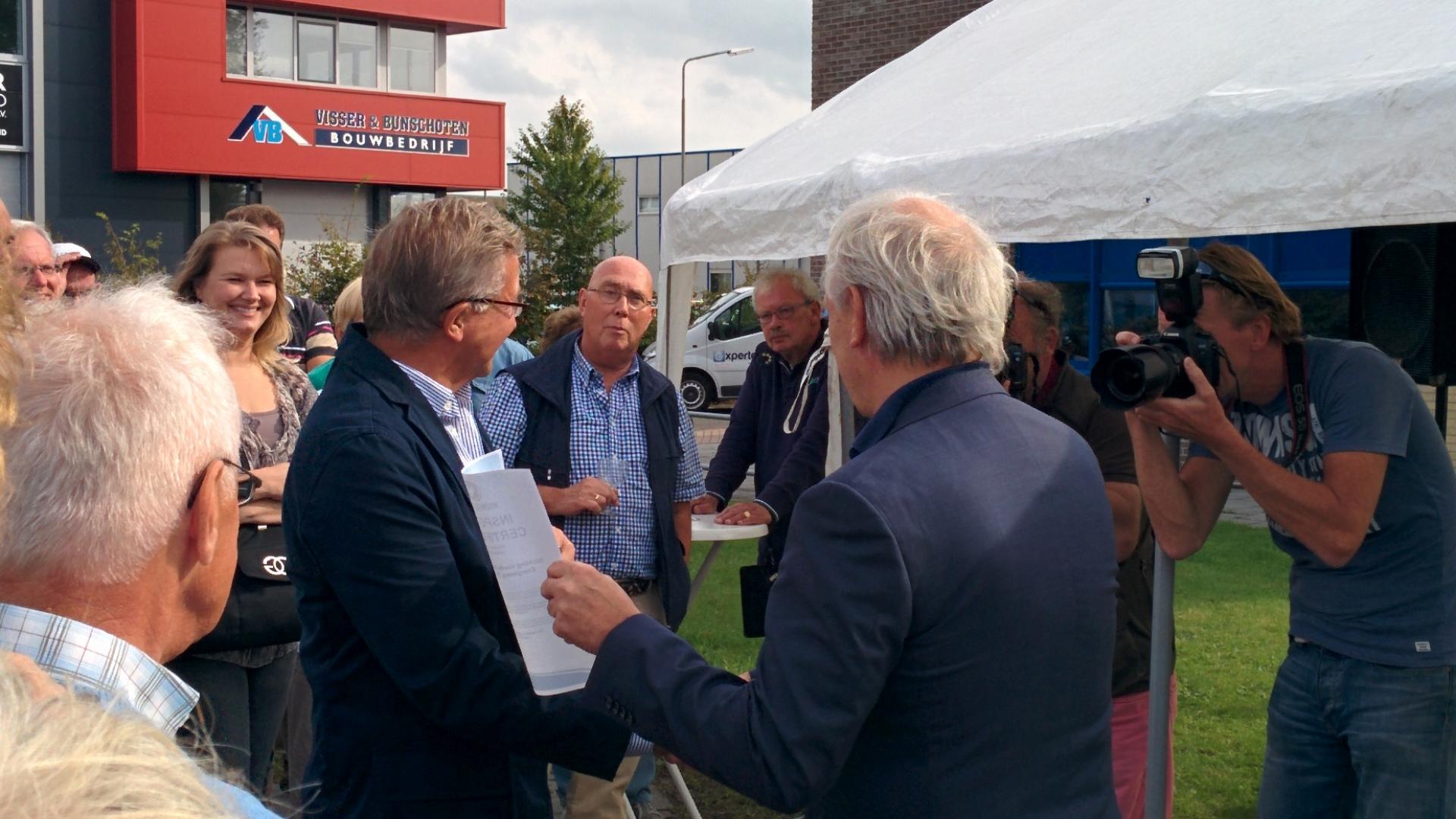 Uitreiking certificaat